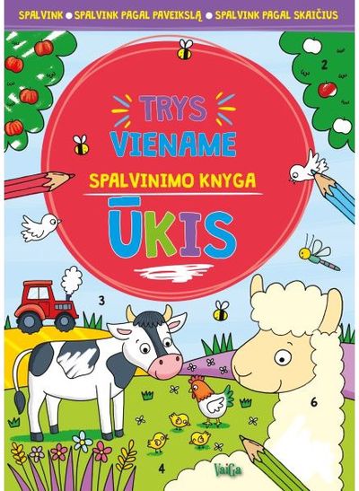  - Trys viename. Spalvinimo knyga. Ūkis - 000000000002184819