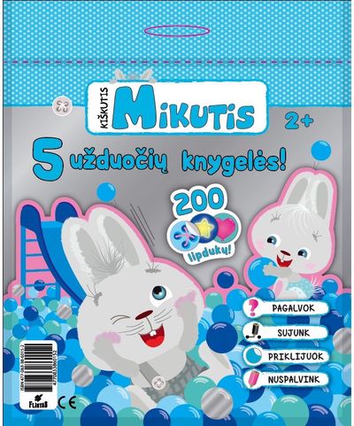 RASA DMUCHKOVSKIENĖ - Kiškutis Mikutis. 5 užduočių knygelės - 000000000002185602