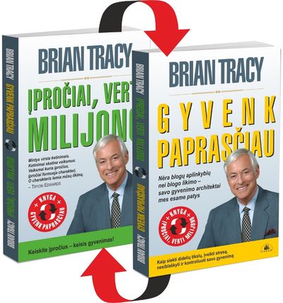 Brian Tracy - Knygų rinkinys: Gyvenk paprasčiau + Įpročiai verti milijono - 000000000002185632