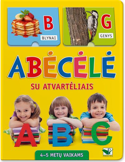 - Abėcėlė su atvartėliais 4-5 metų vaikams - 000000000002186452