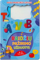 - Rašau magnetinėje lentoje. Raidžių pažinimo užduotys. 4-5 m. vaikams - 000000000002187010