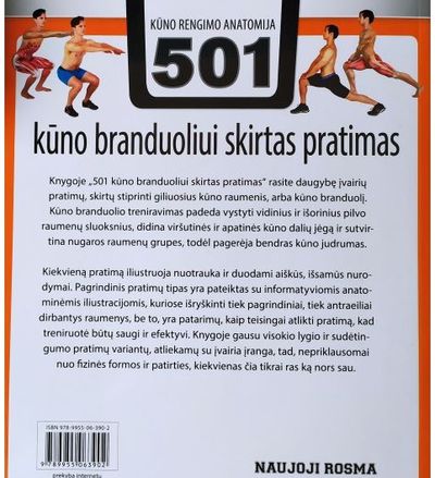 Natasha Diamond-Walker - 501 kūno branduoliui skirtas pratimas. Kūno rengimo anatomija - 000000000002187022