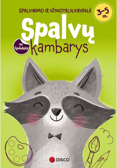  - Spalvų kambarys. Spalvinimo ir užduotėlių knygelė 3-5 metų vaikams - 000000000002187862