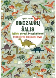 Dinozaurų šalis. Ieškok, surask ir suskaičiuok!