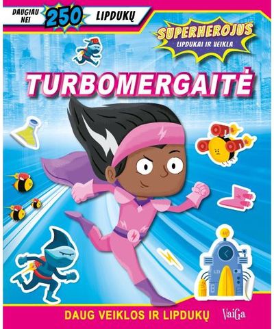  - Turbomergaitė. Superherojus. Su lipdukais - 000000000002187960