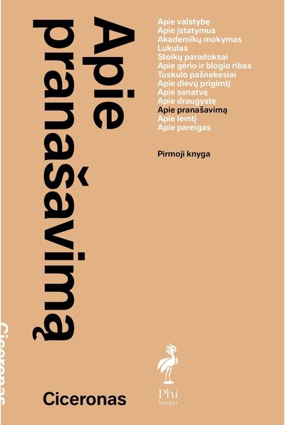 Ciceronas Ciceronas - Apie pranašavimą. I knyga - 000000000002188036