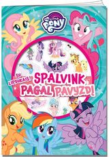 - Mažieji poniai. Spalvink pagal pavyzdį su lipdukais - 000000000002188041