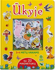 Ūkyje. Su 20 magnetukų. 3-4 metų vaikams