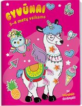 Kazys Binkis - Gyvūnai. Su blizgiais lipdukais. 3-4 metų vaikams - 000000000002188803