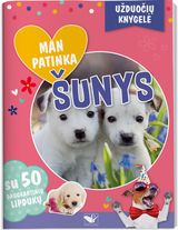 Kazys Binkis - Man patinka šunys. Užduočių knygelė su 50 daugkartinių lipdukų - 000000000002188805