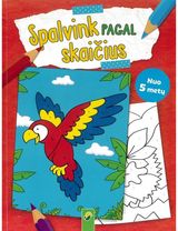 - Spalvink pagal skaičius. Papūga - 000000000002188844