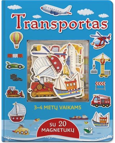 - Transportas. Su 20 magnetukų. 3-4 metų vaikams - 000000000002189052