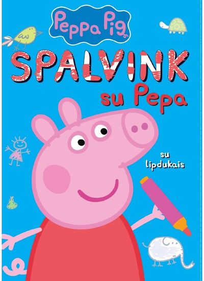 - Spalvink su Pepa. Su lipdukais - 000000000002189138