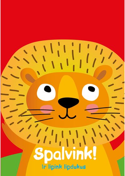  - Spalvink ir lipink lipdukus. Liūtas - 000000000002190068