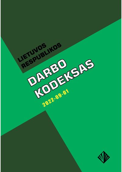  - Lietuvos Respublikos darbo kodeksas - 000000000002190255
