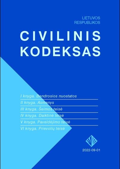 - Lietuvos Respublikos civilinis kodeksas - 000000000002190325
