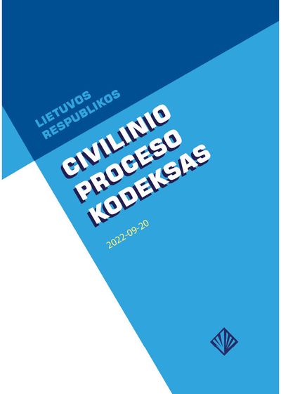  - Lietuvos Respublikos civilinio proceso kodeksas - 000000000002190441