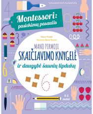 Montessori. Pasiekimų pasaulis. Mano pirmoji skaičiavimo knygelė ir daugybė šaun ių lipdukų