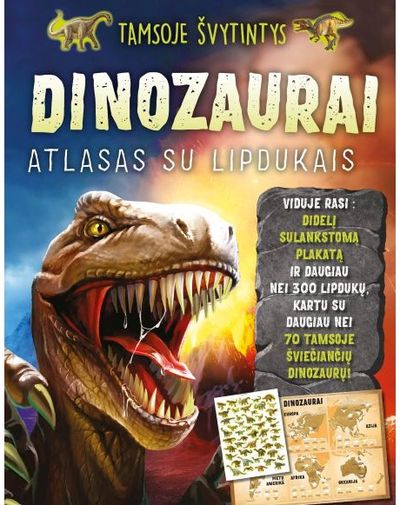 - Tamsoje švytintys dinozaurai. Atlasas su lipdukais - 000000000002190900