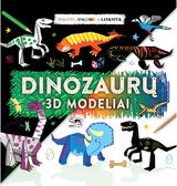  - Dinozaurų 3D modeliai. Grandyk, spalvink ir lankstyk - 000000000002191078
