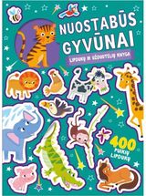  - Nuostabūs gyvūnai. Lipdukų ir užduotėlių knyga - 000000000002191120