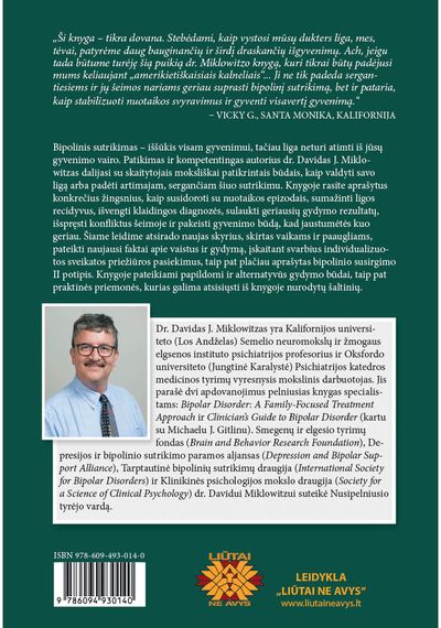 David J. Miklovitz - Bipolinis sutrikimas: išlikimo vadovas sergantiesiems: ką turite žinoti jūs ir j ūsų šeimos nariai - 000000000002191246