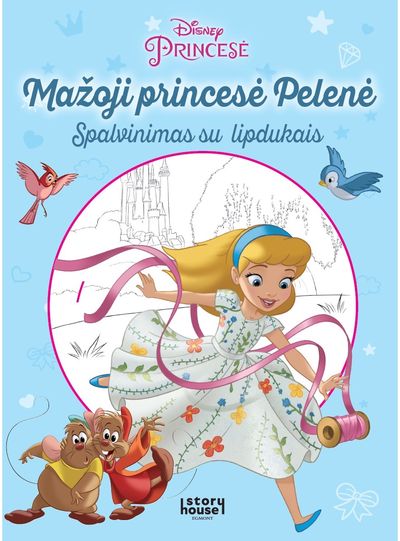  - Mažoji princesė Pelenė. Spalvinimas su lipdukais - 000000000002191349