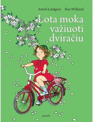 Lota moka važiuoti dviračiu