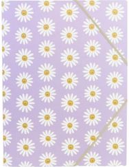 Aplankas FLOWERS su guma, A4