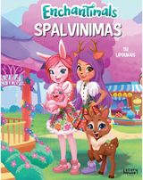 Enchantimals.Spalvinimas su lipdukais