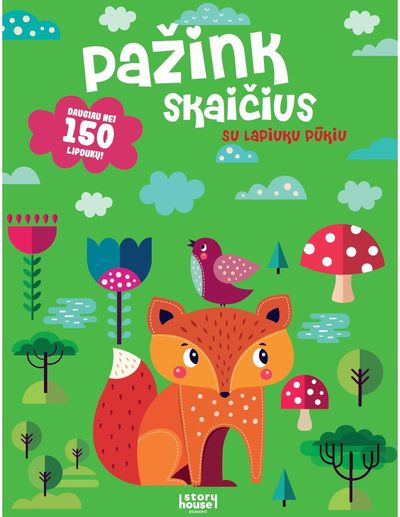 Pažink skaičius. Užduotėlės su lipdukais