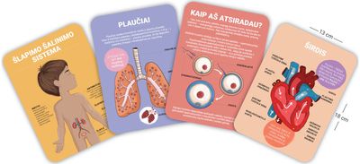 Mokomosios kortelės ŽMOGAUS KŪNAS