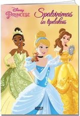 Princesės Spalvinimas su lipdukais