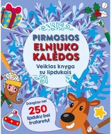Pirmosios elniuko Kalėdos. Veiklos knyga su lipdukais
