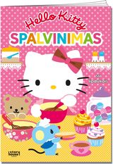 Hello Kitty. Spalvinimas su lipdukais