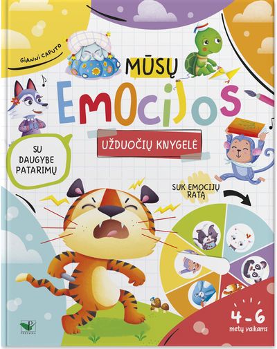 Mūsų emocijos. Užduočių knygelė 4-6 metų vaikams