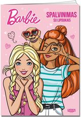 Barbie. Spalvinimas su lipdukais