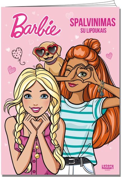 Barbie. Spalvinimas su lipdukais