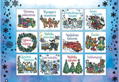 Kalėdinės spalvinimo knygelės