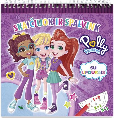 Skaičiuok ir spalvink. Užduotėlės su lipdukais