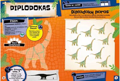 Suklijuok ir sužinok. Dinozaurai