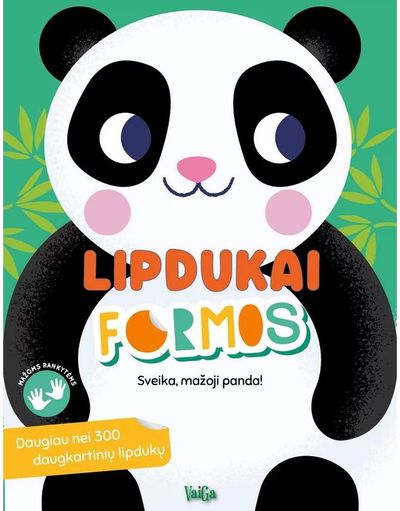 Sveika, mažoji panda! 300 daugkartinių lipdukų
