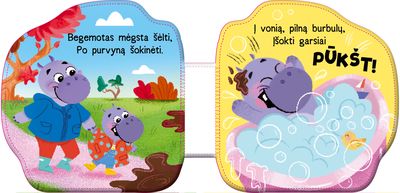 Begemotas: metas į vonią