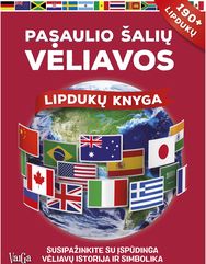 Pasaulio šalių vėliavos. Lipdukų knyga