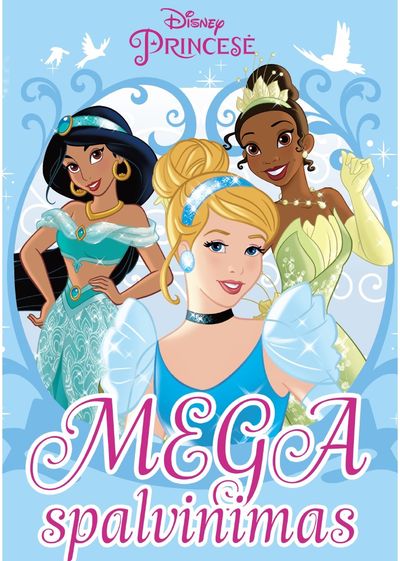 Princesė. Mega spalvinimas