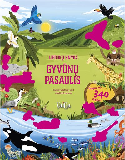 Gyvūnų pasaulis. Lipdukų knyga