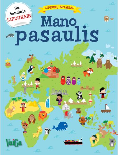 Mano pasaulis. Lipdukų atlasas