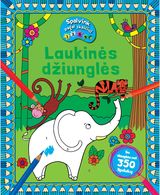 Laukinės džiunglės. Spalvink pagal skaičius