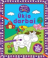 Ūkio darbai. Spalvink pagal skaičius