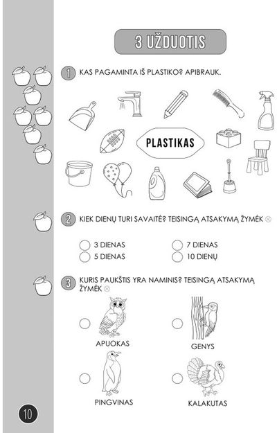 Pasaulio pažinimo užduočių rinkinys būsimam pirmokui